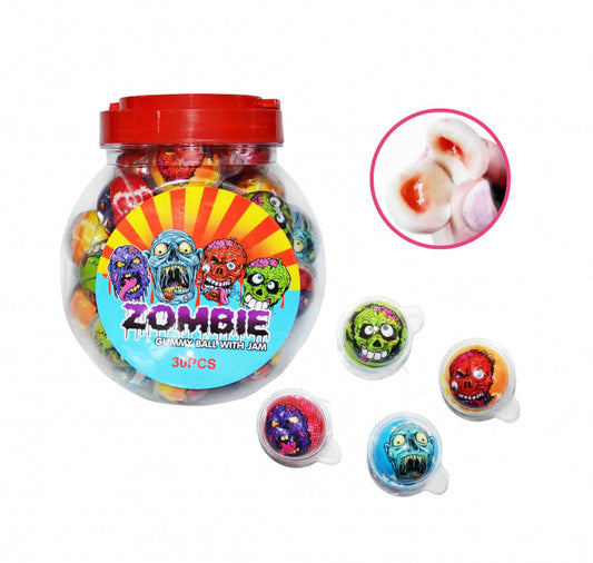 * Zombie Gummy Ball Whit Jam (30pc - 540g)