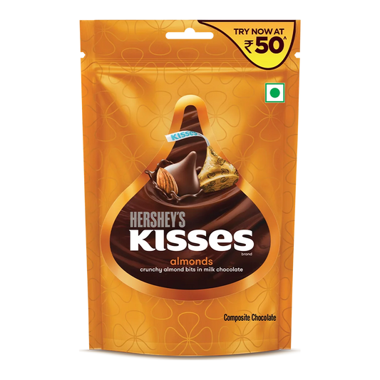 Hershey's KISSES Almonds (Indonesia) - Cioccolatini al Latte con Mandorle (33.6g)