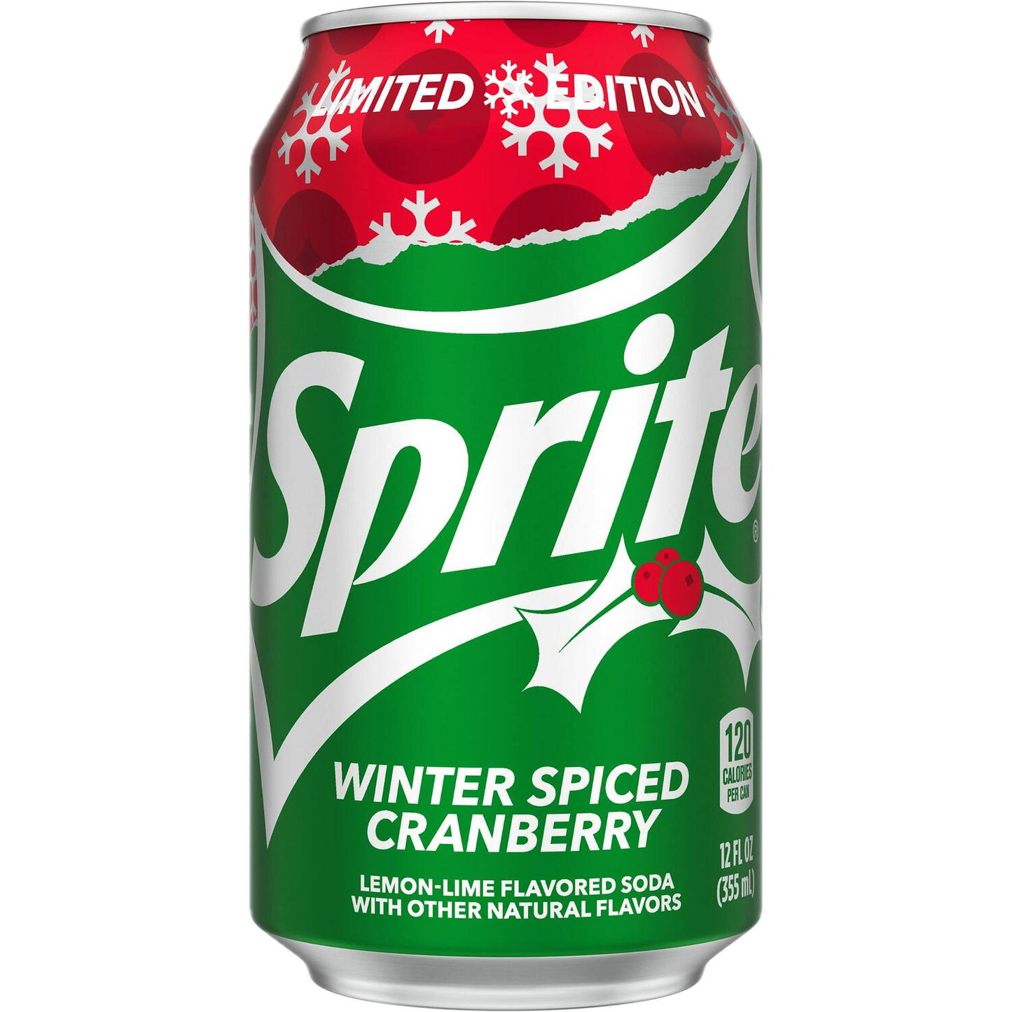 SPRITE Winter Spiced Cranberry (USA) - Sprite Cranberry flavor [355ml]