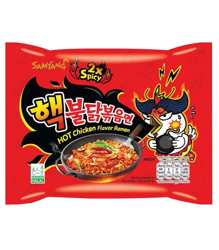 Samyang Buldak Instant Noodles 2X Extra Hot Chicken (140g)