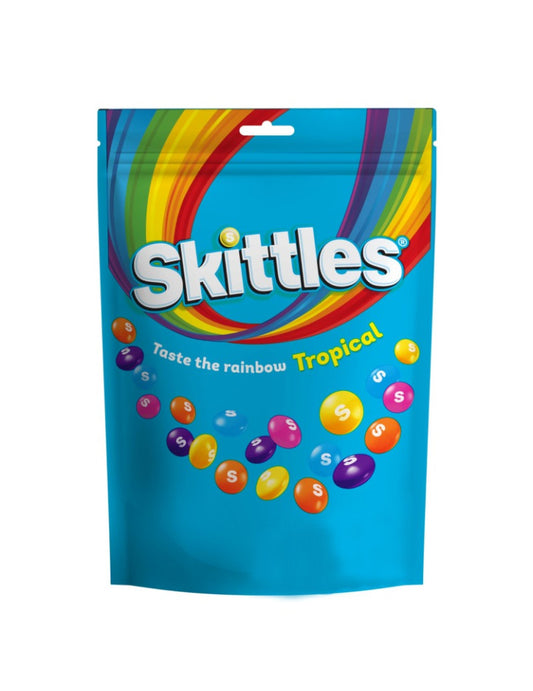 Skittles Tropical - Caramelle Morbide alla frutta tropicale (136g)