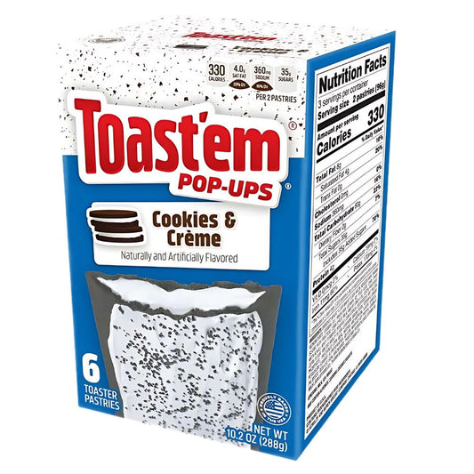 Toast'em Cookies & Creme (USA) - Biscotti Ripieni gusto Oreo (6pz-288g )