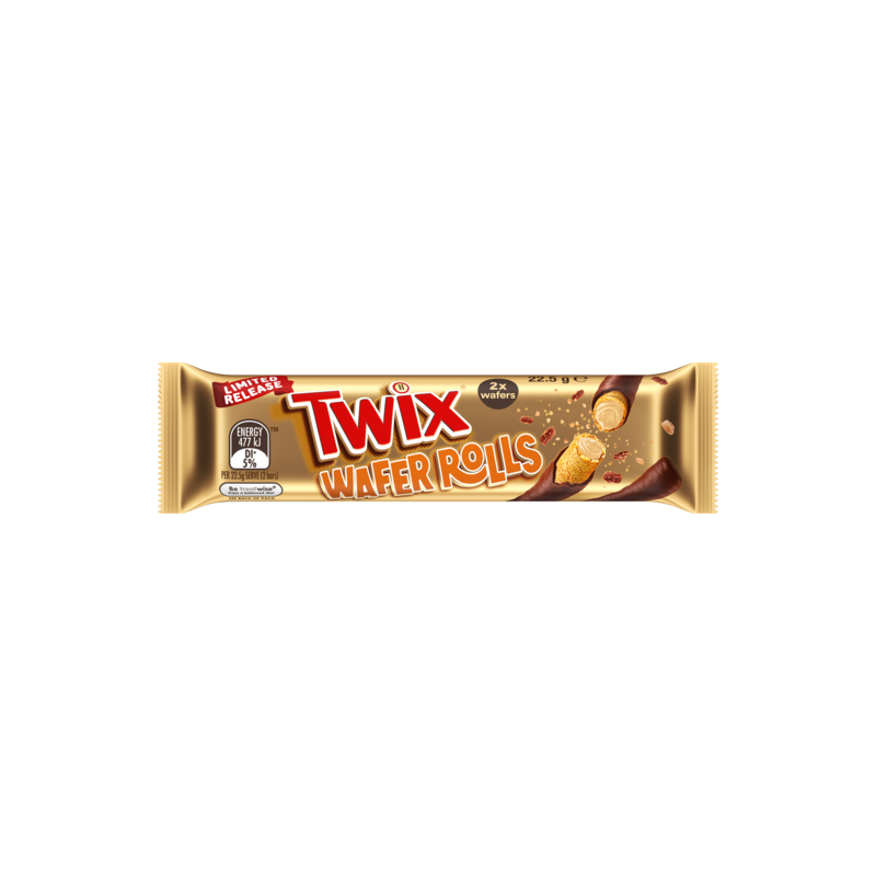 Twix Wafer Rolls - Wafer Ricoperto di cioccolato con Crema al Caramello