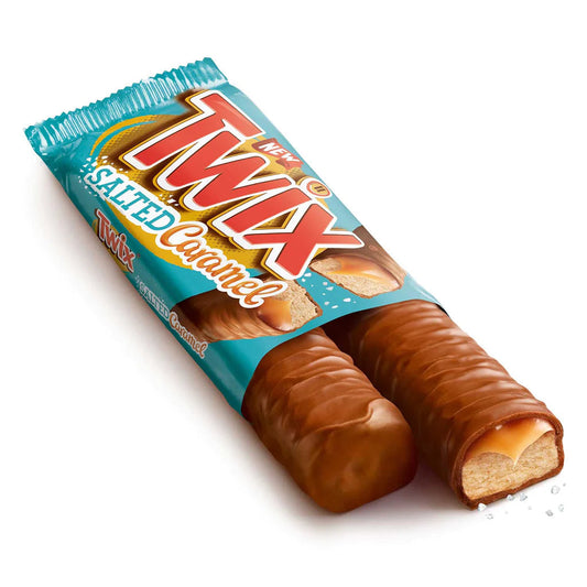 Twix Salted Caramel - Doppia barretta al caramello salato (75g)