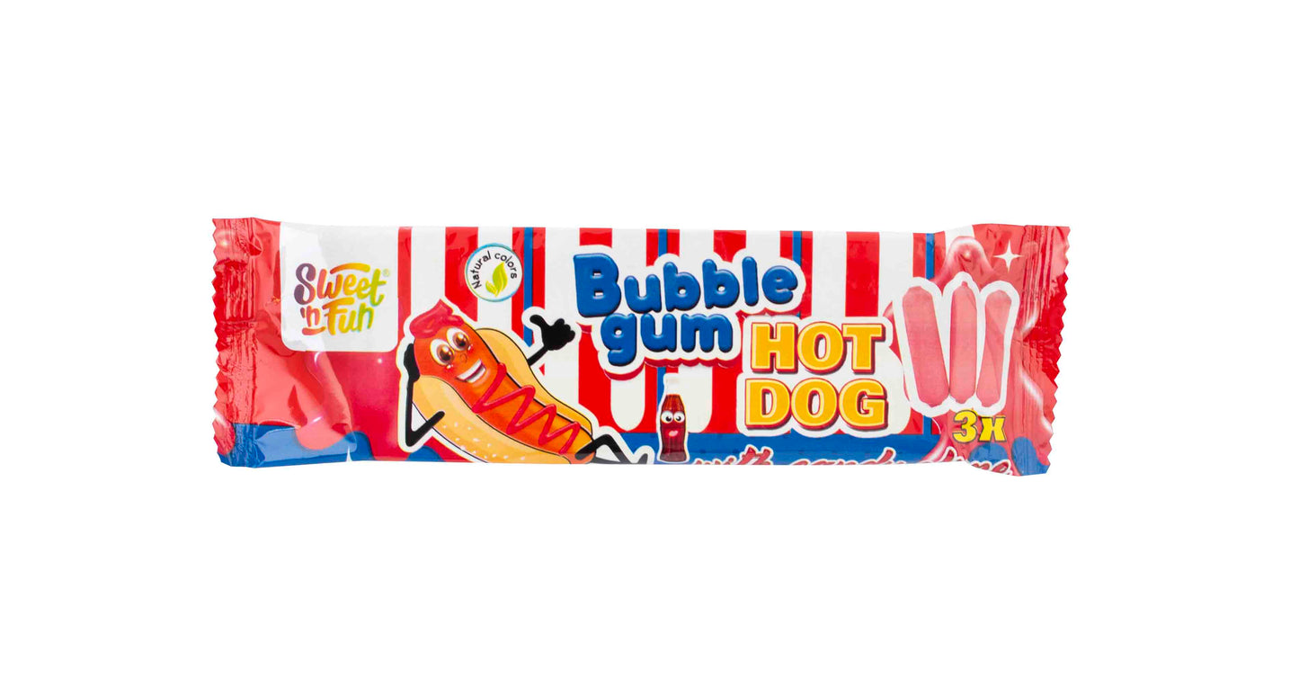 Bubblegum HotDog - Gomma da Masticare Fruttata a forma di HotDog (22g)