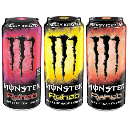 Monster Energy Rehab Lemonade Iced Tea 25 Calories (USA) (Edizione 2019) - Energy Drinks