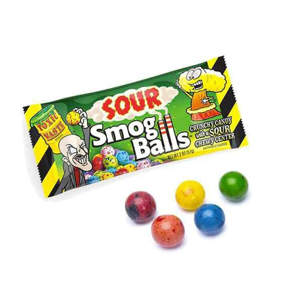 Toxic Waste Sour Smog Balls 48g - caramelle