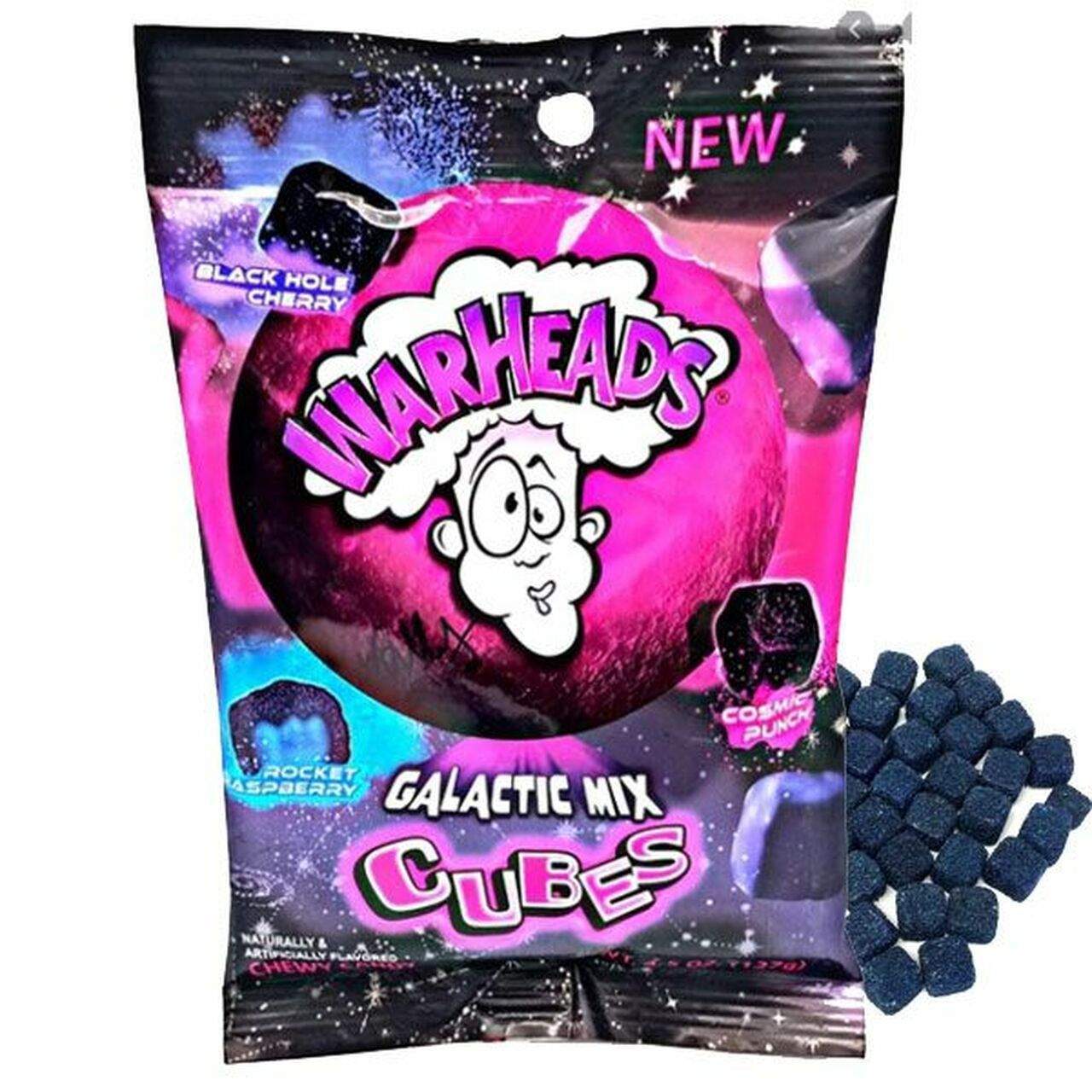 Warheads Galactic Mix Cubes (99g) - caramelle