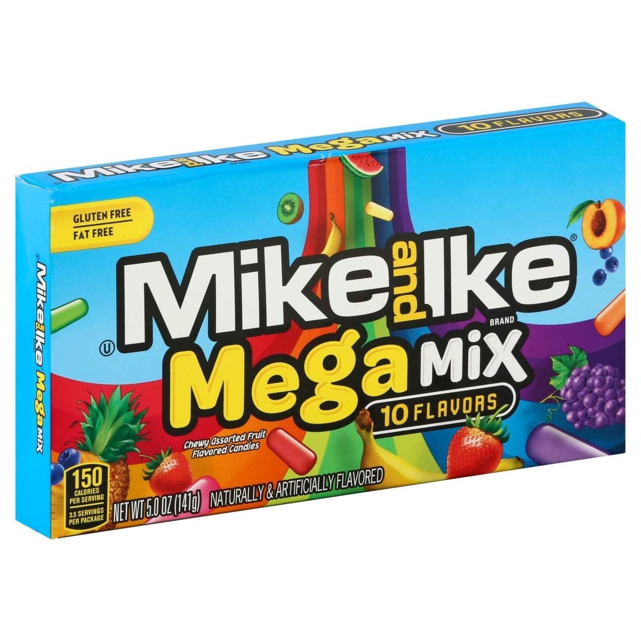 Mike and Ike Mega Mix 10 Flavours (141g) USA - caramelle